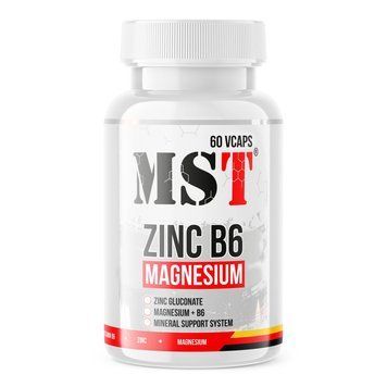 MST Nutrition Zinc B6 Magnesium, 60 вегакапсул CN7204 фото