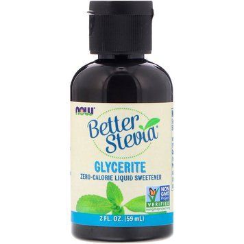 NOW Better Stevia Liquid Sweetener Glycerite, 59 мл CN3638 фото
