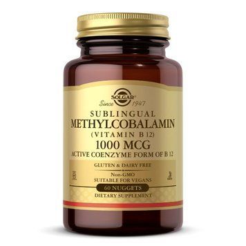 Solgar Methylcobalamin 1000 mcg, 60 таблеток CN12412 фото