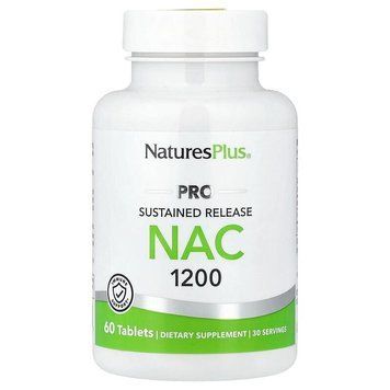 Natures Plus PRO NAC 1200 mg, 60 таблеток CN17261 фото
