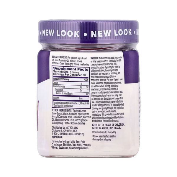 Kids Melatonin 1mg - 90 gummies 2023-10-6215 фото