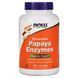 NOW Papaya Enzymes, 360 жевательных таблеток CN4509 фото 1