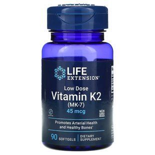 Life Extension Vitamin K2 45 mcg, 90 капсул EF5F6E491230 фото