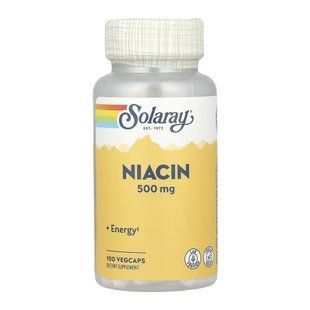 Niacin 500mg - 100 vcaps 2023-10-6743 фото