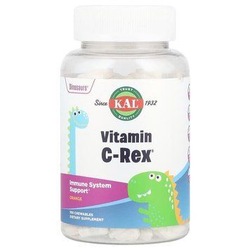 KAL Vitamin C-Rex, 100 жевательных таблеток - Апельсин CN17246-1 фото