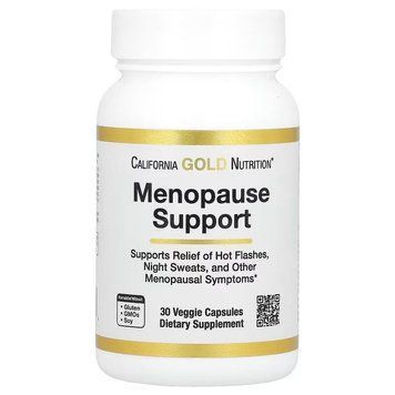 California Gold Nutrition Menopause Support, 30 вегакапсул D2FDB2963793 фото