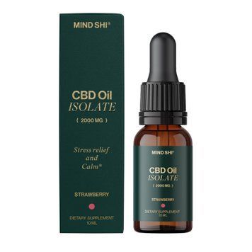 CBD Oil Isolate 2000 mg Strawberry - 10 ml 2023-10-3801 фото