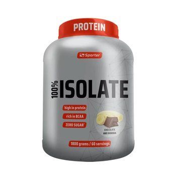 Sporter 100% Isolate, 1.8 кг - Шоколад-банан CN17408-5 фото