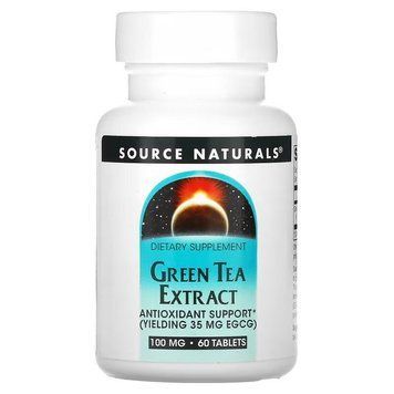 Source Naturals Green Tea Extract 100 mg, 60 таблеток CN12657 фото