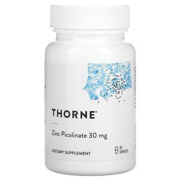 Thorne Zinc Picolinate 30 mg, 60 вегакапсул CN13943 фото