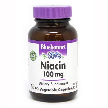 Bluebonnet Nutrition Niacin 100 mg, 90 вегакапсул CN3983 фото