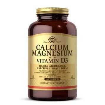 Solgar Calcium Magnesium with Vitamin D3, 300 таблеток CN6060 фото