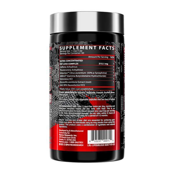 Lipo-6 Black UC - 60 liquid caps DFDAB3E11A96 фото