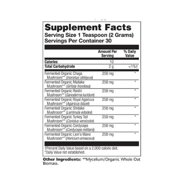 Organic Fermented Mushroom Complete 2000mg - 60g (Повреждена этикетка) 2024-11-0328 фото