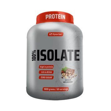 Sporter 100% Isolate, 1.8 кг - Шоколад-фундук CN17408-6 фото