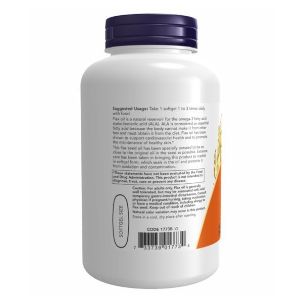 Flax Oil Org 1000mg - 120 vgels 2022-10-2381 фото