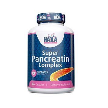 Haya Labs Super Pancreatin Enzymes, 100 капсул CN12115 фото