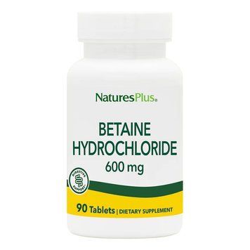 Natures Plus Betaine Hydrochloride 600 mg, 90 таблеток CN11685 фото