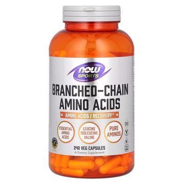 NOW Branched Chain Amino Acids, 240 капсул CN704 фото