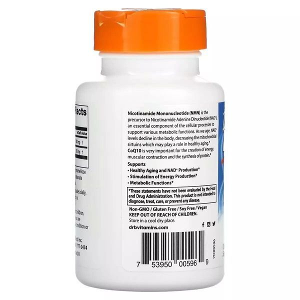 Doctor's Best NMN + CoQ10, 60 вегакапсул CN15795 фото
