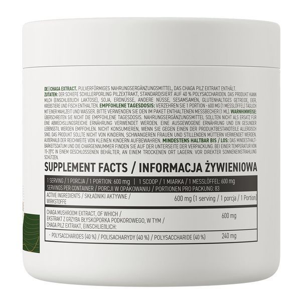 OstroVit Vege Chaga Extract, 50 грам CN16023 фото