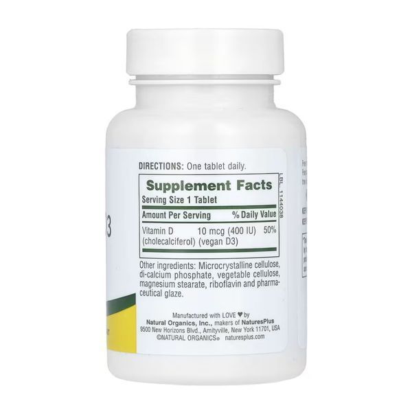 Vitamin D3 400IU - 90 tabs 2023-10-4282 фото
