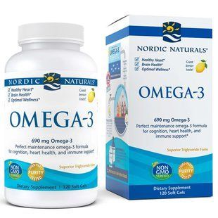 Nordic Naturals Omega-3, 120 капсул CN6929 фото