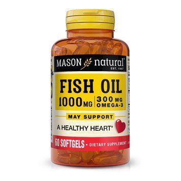Mason Natural Fish Oil 1000 mg Omega-3 300 mg, 60 капсул CN9993 фото