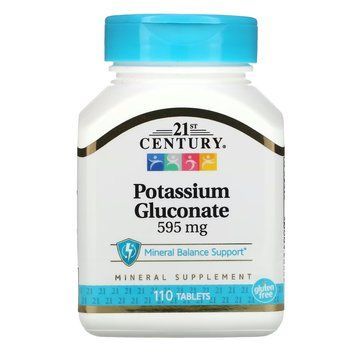21st Century Potassium Gluconate 595 mg, 110 таблеток CN4272 фото