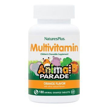 Natures Plus Animal Parade Children's Multivitamin, 180 жевательных таблеток - Апельсин CN9470-3 фото