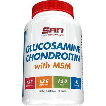 SAN Glucosamine and Chondroitin with MSM, 90 таблеток CN2901 фото