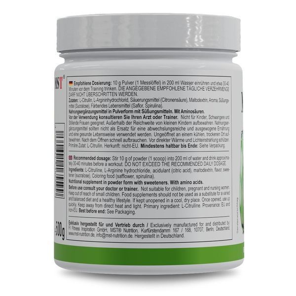 MST Nutrition Amino Pump, 500 грам - Зелене яблуко CN16107-1 фото