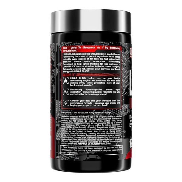 Nutrex Research Lipo-6 Black Extreme Potency, 120 капсул CN9089 фото