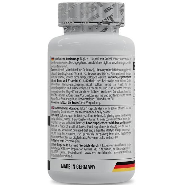 MST Nutrition Iron Bisglycinate, 60 капсул CN16138 фото