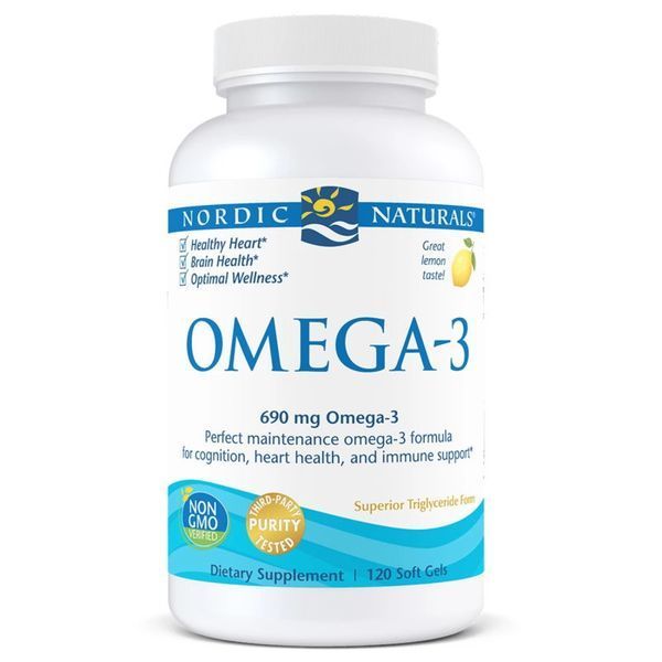 Nordic Naturals Omega-3, 120 капсул CN6929 фото