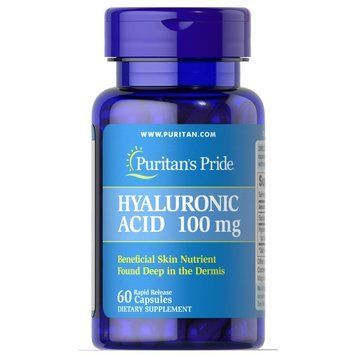 Puritan's Pride Hyaluronic Acid 100 mg, 60 капсул CN2366 фото