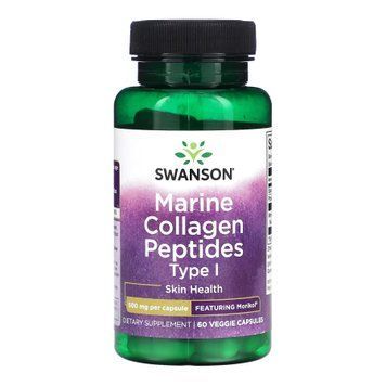 Marine Collagen Peptides Type I Featuring Morikol 500mg - 60 vcaps 2023-10-4067 фото