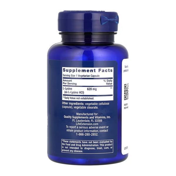 L-Lysine 620 mg - 100 vcaps 2023-10-6813 фото