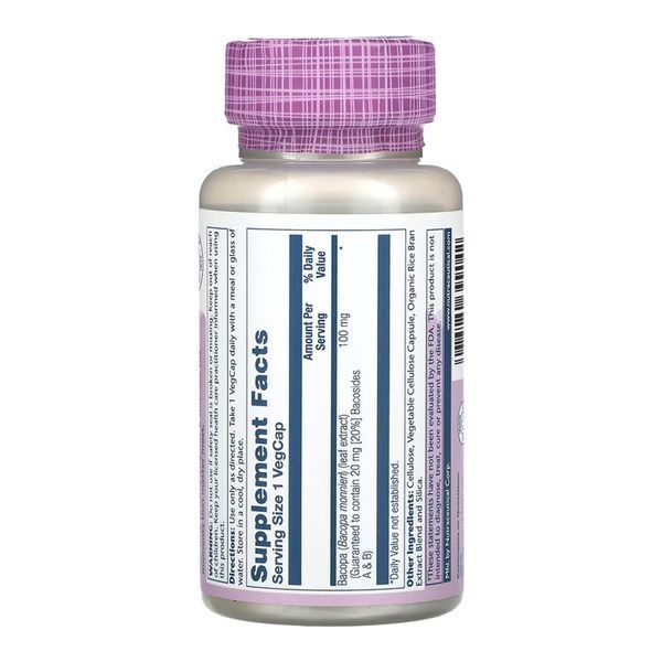 Bacopa 100mg - 60 vcaps 2023-10-6780 фото