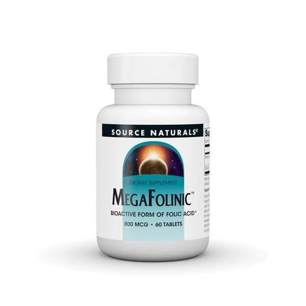Source Naturals MegaFolinic 800 mg, 60 таблеток CN13596 фото