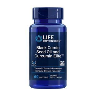 Life Extension Black Cumin Seed Oil and Curcumin Elite, 60 капсул CN14106 фото