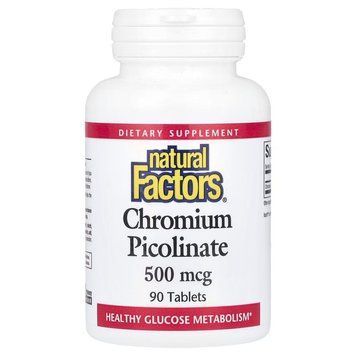 Natural Factors Chromium Picolinate 500 mcg, 90 таблеток CN16743 фото