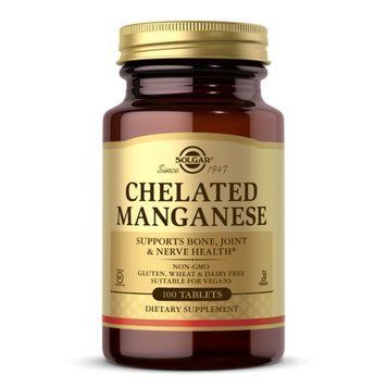 Solgar Chelated Manganese, 100 таблеток CN6066 фото