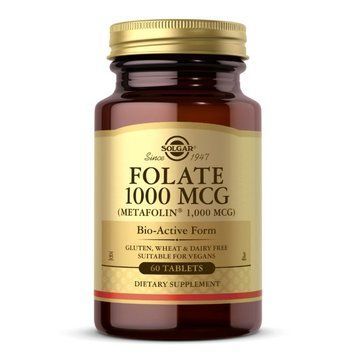 Solgar Folate 1000 mcg, 60 таблеток CN6112 фото