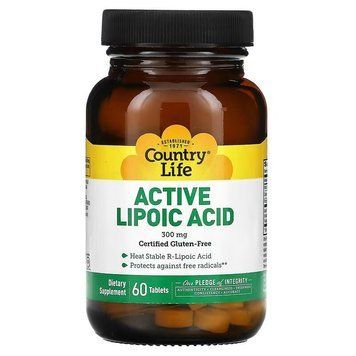 Country Life Active Lipoic Acid 300 mg, 60 таблеток CN14700 фото