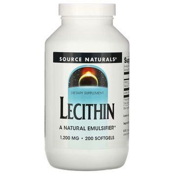 Source Naturals Lecithin 1200 mg, 200 капсул CN14392 фото