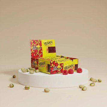 FitWin Vegan Bar, 12*60 грамм - Фисташка-малина CN17191 фото