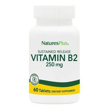 Natures Plus Vitamin B2 250 mg, 60 таблеток CN12274 фото