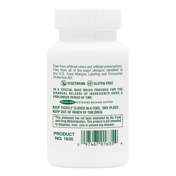 Natures Plus Vitamin B2 250 mg, 60 таблеток CN12274 фото
