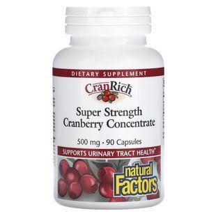 Natural Factors CranRich Cranberry Concentrate, 90 капсул CN16747 фото